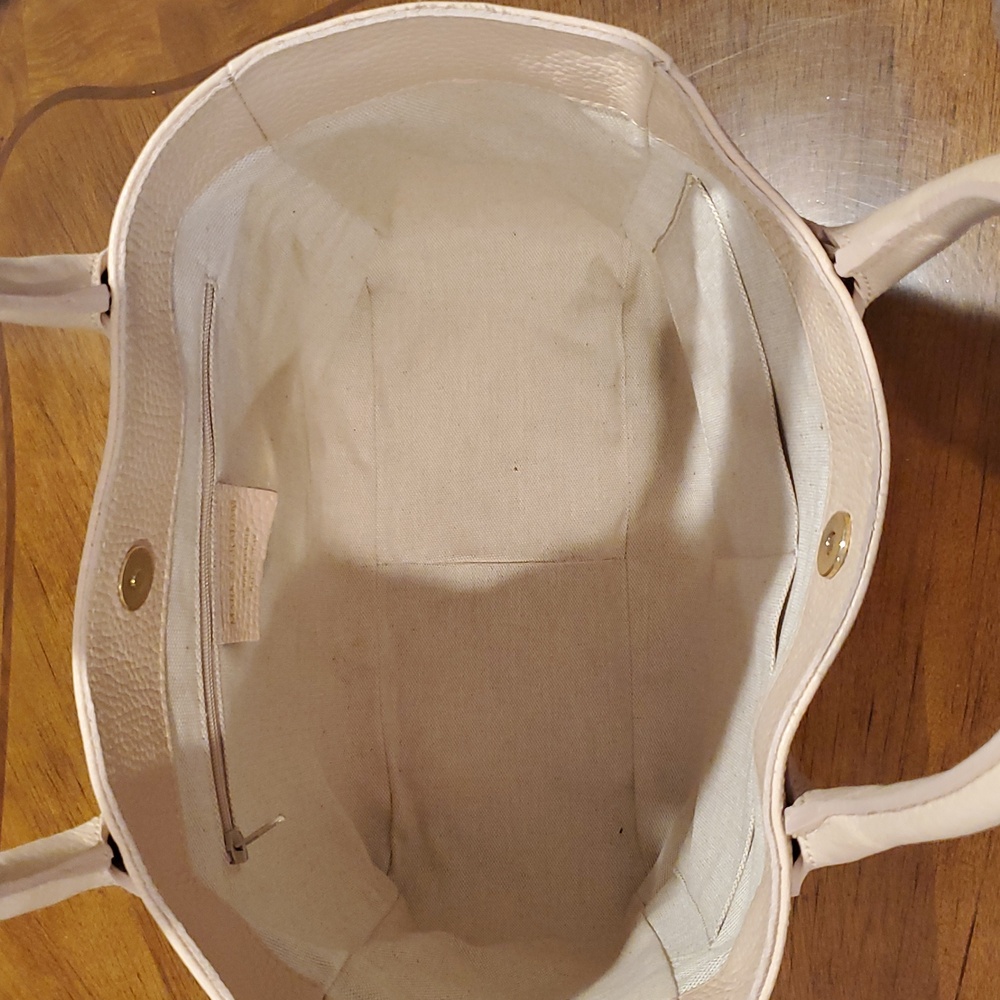 Mark & Graham Pale Blush Leather Tote - Picture 11 of 14